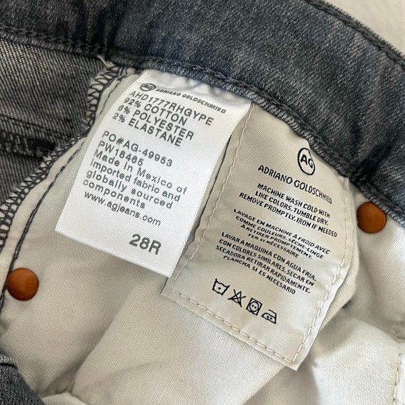 *NWT* Ag Adriano Goldschmied Jeans "The Farrah Skinny Ankle" in Grey Pearl Sz 28 - Picture 7 of 12